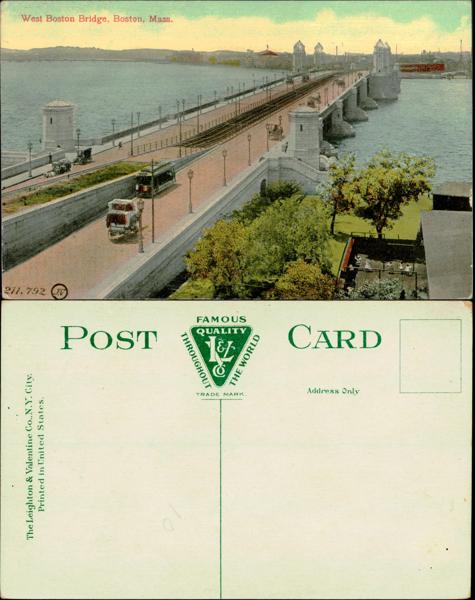 West Boston Bridge Postcard