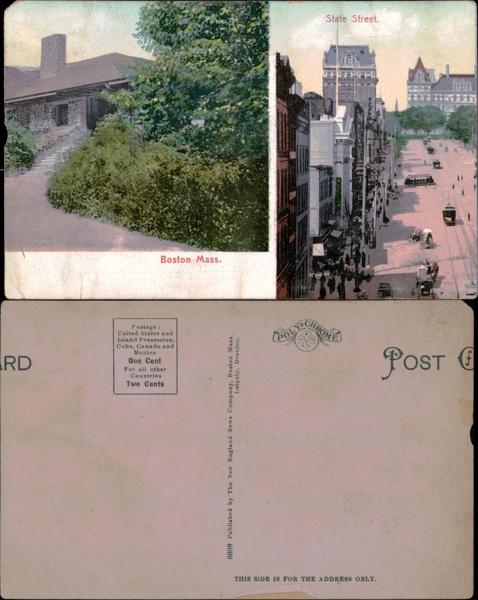 Misprint Boston Postcard