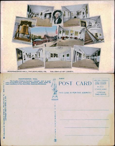 Independence Hall Postcard