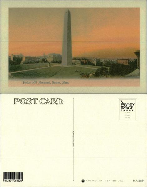 Bunker Hill Monument Postcard