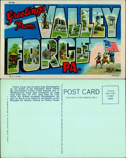 Valley Forge Postcard