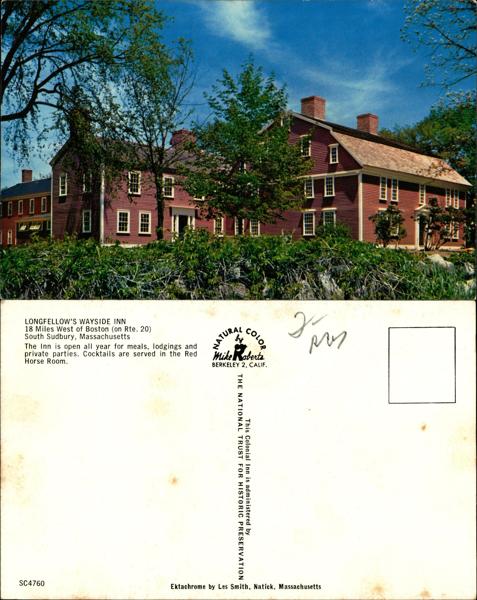 Longfellow's Wayside Inn Postcard
