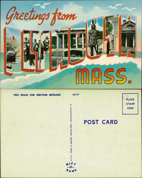 Plymouth Massachusetts Postcard