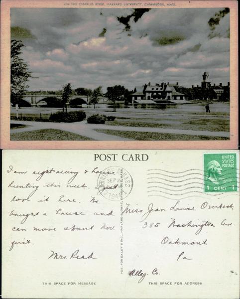 Harvard - Harvard Postcard
