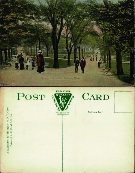 Boston Common Postcard