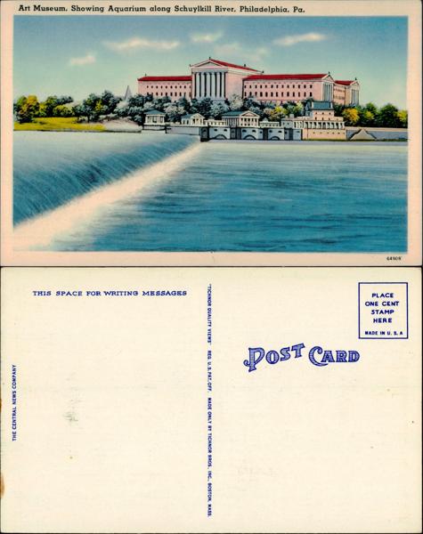 UPenn - Philadelphia Art Museum Postcard