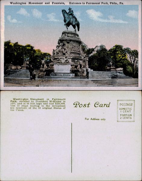 Washington Monument Postcard