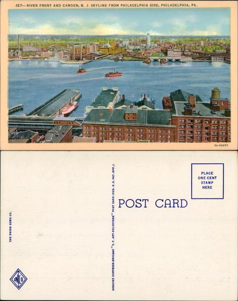 Philadelphia Skyline Postcard