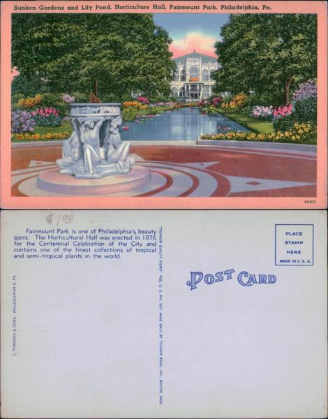 Fairmount Park Postcard